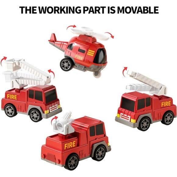 Fire Trucks Boy Toys for 3-5 Year Old Toddlers - Toys for 3 4 5 6 7 Years - Picture 6 of 7